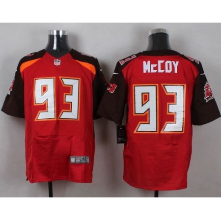 Nike Buccaneers #93 Gerald McCoy Red Team Color Men's Stitched NFL New Elite Jersey