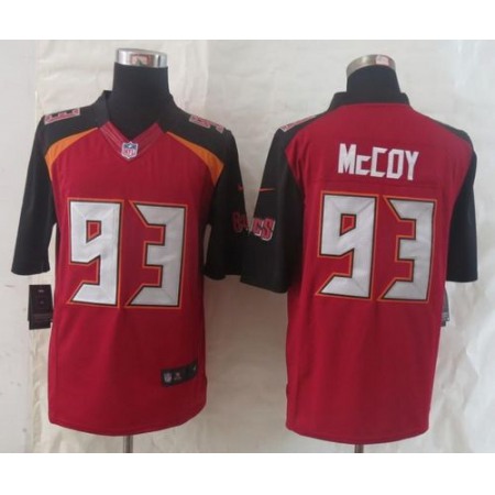 Nike Buccaneers #93 Gerald McCoy Red Team Color Men's Stitched NFL New Limited Jersey