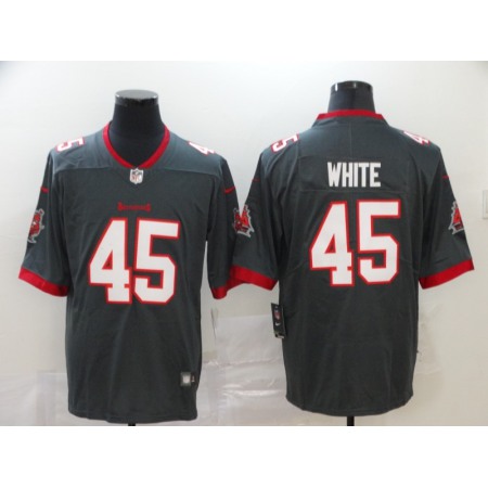 Men's Tampa Bay Buccaneers #45 Devin White New Grey Vapor Untouchable Limited NFL Stitched Jersey