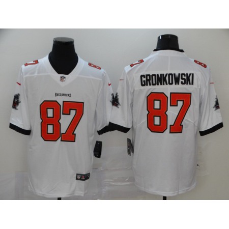 Men's Tampa Bay Buccaneers #87 Rob Gronkowski New White Vapor Untouchable Limited Stitched NFL Jersey