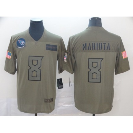 Men's Tennessee Titans #8 Marcus Mariota 2019 Camo Salute To Service Limited Stitched NFL Jersey