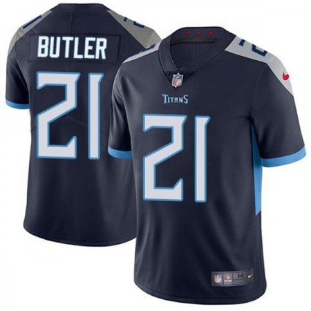 Men's Tennessee Titans #21 Malcolm Butler Navy Vapor Untouchable Stitched Jersey