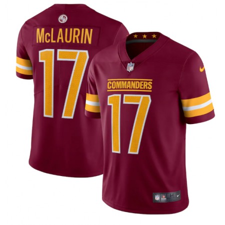 Men's Washington Commanders #17 Terry McLaurin 2022 Burgundy Vapor Stitched Football Jersey