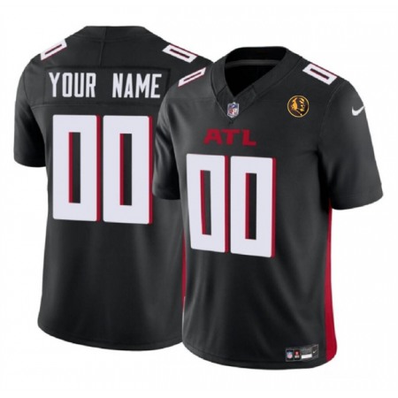 Men's Atlanta Falcons Active Player Custom Black 2023 F.U.S.E. With John Madden Patch Vapor Limited Stitched Football Jersey
