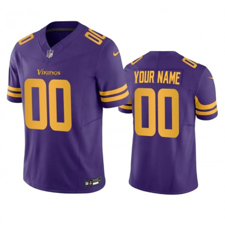 Men's Minnesota Vikings Active Player Custom Purple 2023 F.U.S.E. Color Rush Stitched Jersey