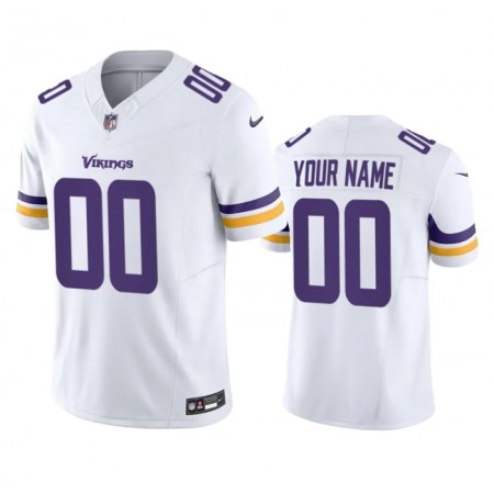 Men's Minnesota Vikings Active Player Custom White 2023 F.U.S.E. Vapor Untouchable Stitched Jersey