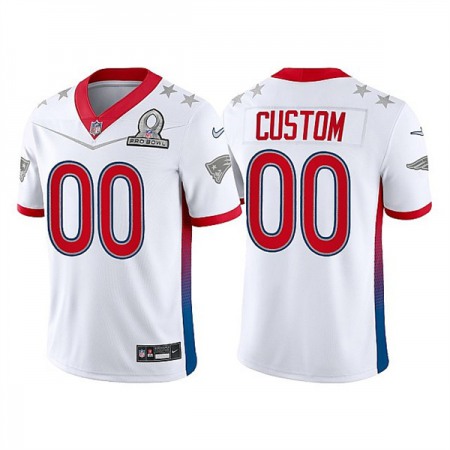 Men's New England Patriots ACTIVE PLAYER Custom 2022 White Pro Bowl Stitched Jersey