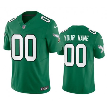Men's Philadelphia Eagles Customized Green 2023 F.U.S.E. Vapor Untouchable Stitched Football Jersey