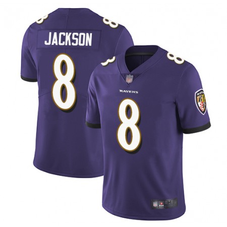 Youth Baltimore Ravens #8 Lamar Jackson Purple Vapor Untouchable NFL Jersey