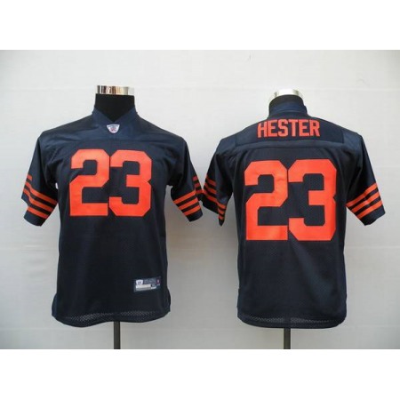 Bears #23 Devin Hester Blue/Orange 1940s Throwback Stitched Youth NFL Jersey