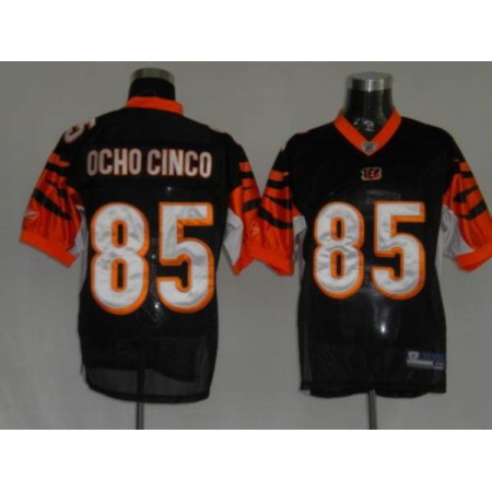 Bengals #85 Chad Ochocinco Black Color Stitched Youth NFL Jersey