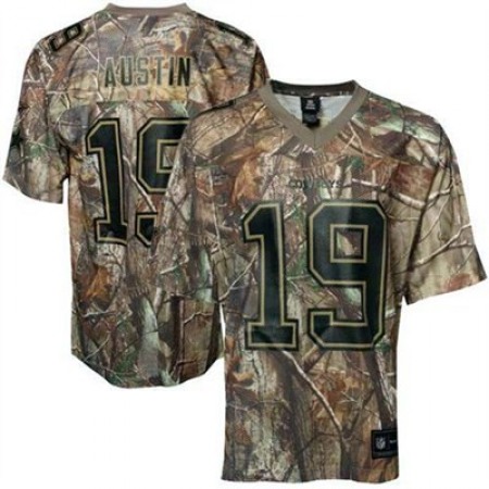 Cowboys #19 Miles Austin Camouflage Stitched Realtree Collection Youth NFL Jersey