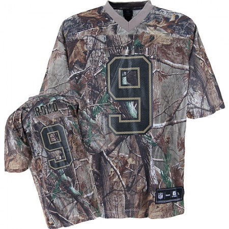 Cowboys #9 Tony Romo Camouflage Stitched Realtree Collection Youth NFL Jersey