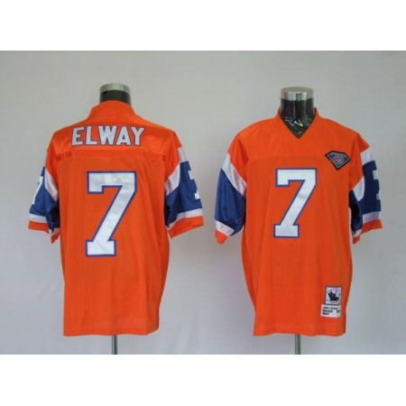 Broncos #7 John Elway Orange Stitched Youth NFL Jersey
