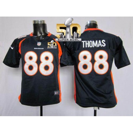 Nike Broncos #88 Demaryius Thomas Blue Alternate Super Bowl 50 Youth Stitched NFL Elite Jersey