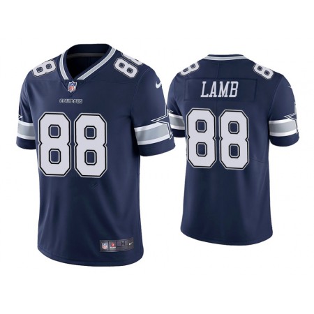 Youth Dallas Cowboys #88 CeeDee Lamb Navy Vapor Untouchable Limited Stitched Jersey