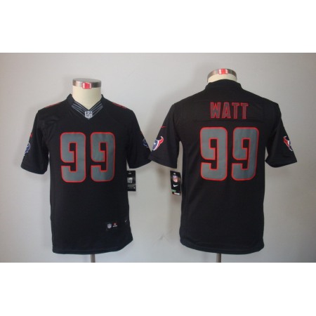 Youth Houston Texans #99 J.J. Watt Black 2018 Impact Limited Stitched NFL Jersey