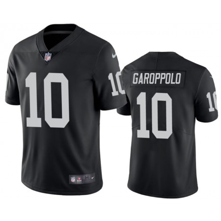 Youth Oakland Raiders #10 Jimmy Garoppolo Black Vapor Untouchable Limited Stitched NFL Jersey