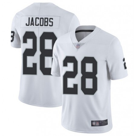 Youth Las Vegas Raiders #28 Josh Jacobs White Vapor Untouchable Limited Stitched NFL Jersey