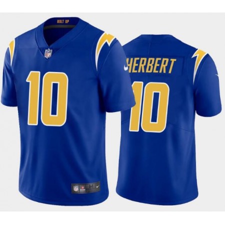 Youth Los Angeles Chargers #10 Justin Herbert 2020 Royal Vapor Untouchable Limited Stitched Jersey