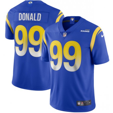Youth Los Angeles Rams #99 Aaron Donald 2020 Royal Vapor Limited Stitched Jersey