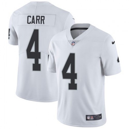 Youth Oakland Raiders #4 Derek Carr White Vapor Untouchable Limited Stitched NFL Jersey