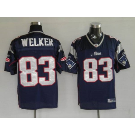 Patriots #83 Wes Welker Blue Stitched Youth NFL Jersey