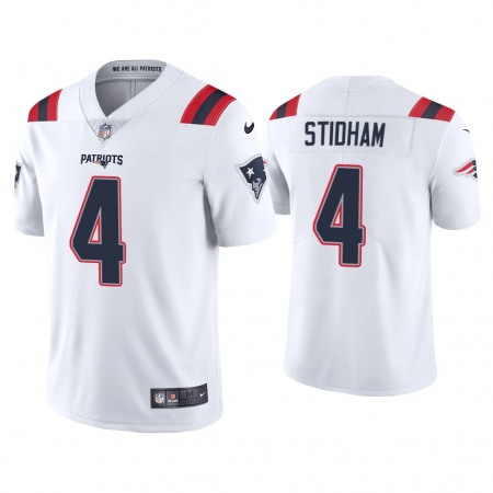 Youth New England Patriots #4 Jarrett Stidham White Vapor Untouchable Stitched Jersey