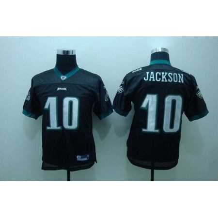 Eagles #10 DeSean Jackson Black Stitched Youth NFL Jersey