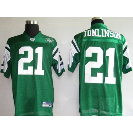 Jets #21 LaDainian Tomlinson Green Stitched Youth NFL Jersey