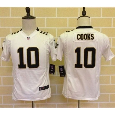 Nike Saints #10 Brandin Cooks White Youth Stitched NFL Elite Jersey