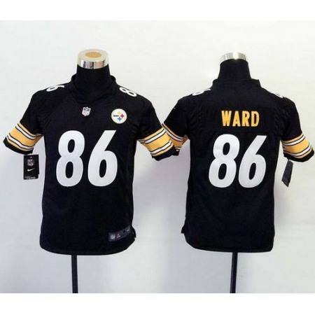 Nike Steelers #86 Hines Ward Black Team Color Youth Stitched NFL Elite Jersey