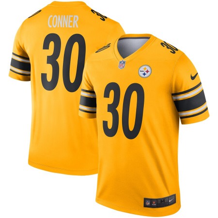 Youth Pittsburgh Steelers #30 James Conner 2019 Gold Inverted Legend Jersey