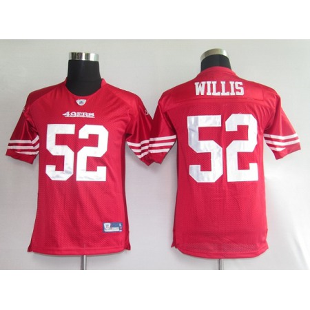 49ers #52 Patrick Willis Red Stitched Youth NFL Jersey