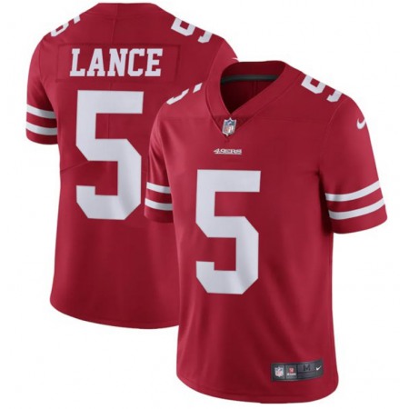 Youth San Francisco 49ers #5 Trey Lance Red Vapor Untouchable Limited Stitched Jersey