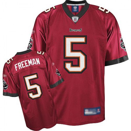 Buccaneers #5 Josh Freeman Red Stitched Youth NFL Jersey