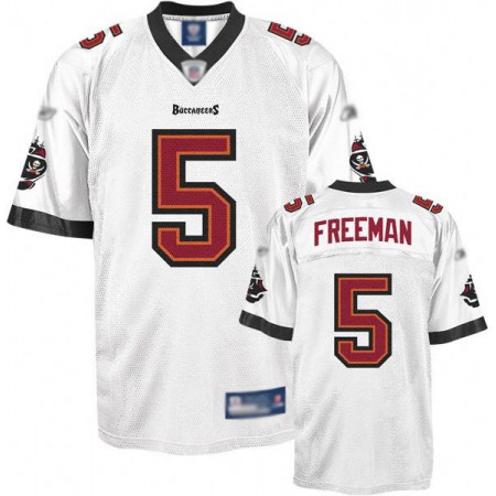 Buccaneers #5 Josh Freeman White Stitched Youth NFL Jersey