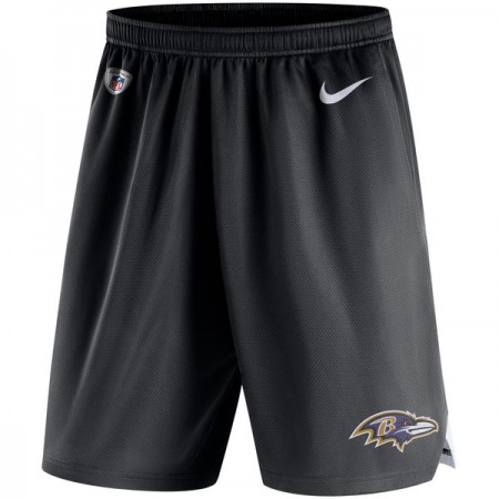Men's Baltimore Ravens Nike Black Knit Performance Shorts