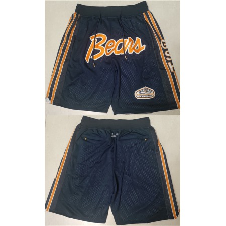 Men's Chicago Bears Navy Shorts (Run Small)