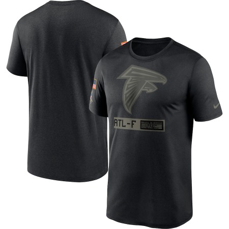 Men's Atlanta Falcons 2020 Black Salute To Service Performance T-Shirt