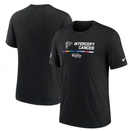 Men's Atlanta Falcons 2022 Black Crucial Catch Performance T-Shirt