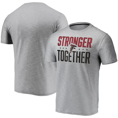 Men's Atlanta Falcons Grey Stronger Together T-Shirt