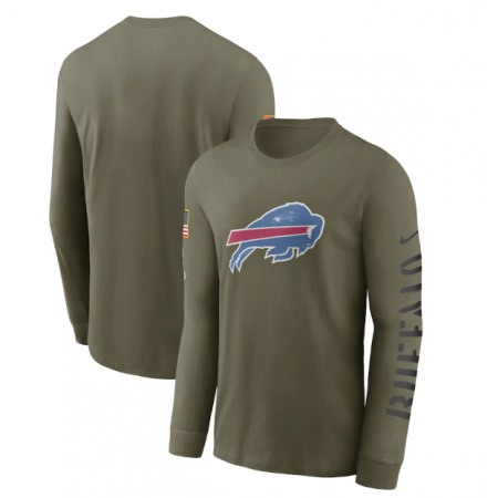 Men's Buffalo Bills Olive 2022 Salute to Service Long Sleeve T-Shirt