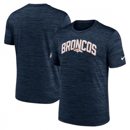 Men's Denver Broncos Navy On-Field Sideline Velocity T-Shirt