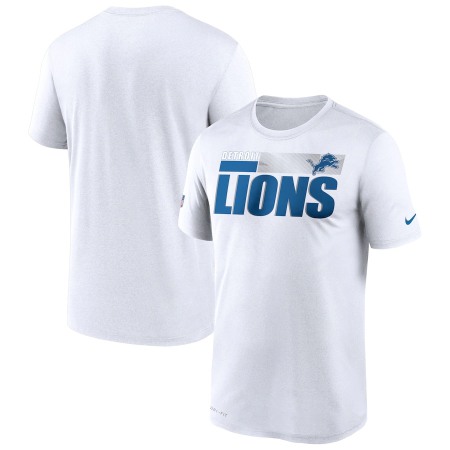 Men's Detroit Lions 2020 White Sideline Impact Legend Performance T-Shirt