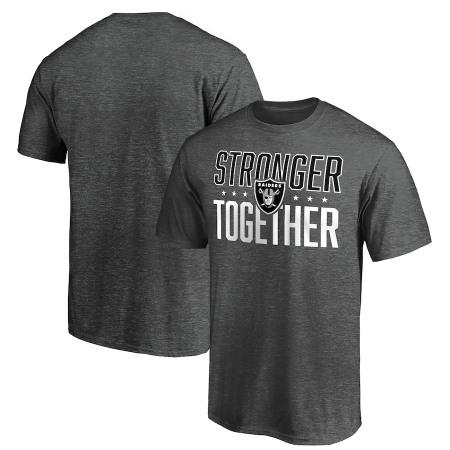 Men's Las Vegas Raiders Heather Stronger Together Space Dye T-Shirt