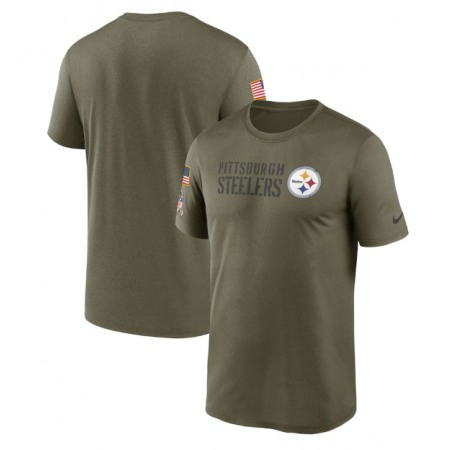 Men's Pittsburgh Steelers Olive 2022 Salute to Service Legend Team T-Shirt