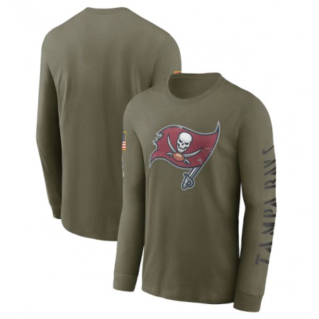 Men's Tampa Bay Buccaneers Olive 2022 Salute to Service Long Sleeve T-Shirt