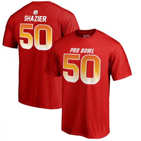 Steelers #50 Ryan Shazier AFC Pro Line 2018 NFL Pro Bowl Red T-Shirt