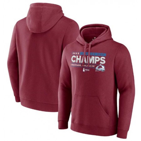 Men's Colorado Avalanche Burgundy 2022 Stanley Cup Champions Winger Pullover Hoodie